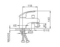 Смеситель для раковины Frap H21 F1221 Хром — фото 14, Смесители для раковины
