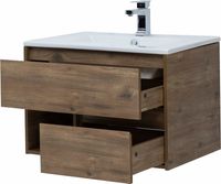 Тумба с раковиной STWORKI Карлстад 75 418862 подвесная Дуб рустикальный — фото 9, Тумбы с раковиной