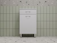 Комод Style Line Эко Стандарт ТН 50 с бельевой корзиной Белый глянцевый арт-АА00-000042 — фото 2, Комоды и тумбы для ванной комнаты