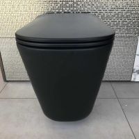 Унитаз Kerasan Tribeca 511831 приставной Черный матовый без сиденья — фото 2, Унитазы