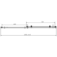 Душевой уголок Vincea Como-N 140x80 VSR-4CN8014CL профиль Хром стекло прозрачное — фото 9, Душевые уголки