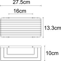 Полка корзина WasserKRAFT K-711N Никель — фото 2, Полки для ванной и душа