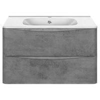 Тумба под раковину Vincea Paola VMC-2P800BT подвесная Beton — фото 1, Тумбы под раковину