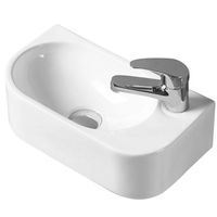 Раковина SantiLine 40 SL-2014L Белая — фото 1, Мини-раковины