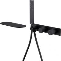 Смеситель для ванны Abber Rund AF8731B Черный матовый — фото 1, Смеситель для ванны