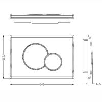 Инсталляция WeltWasser WW Marberg 507 RD CR 10000008208 для унитаза с клавишей смыва Хром — фото 7, Инсталляции