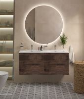 Тумба под раковину BelBagno Etna 120 ETNA-1200-4C-SO-2-RW подвесная Rovere Moro — фото 18, Тумбы под раковину