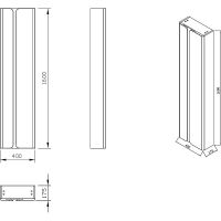 Товар: Шкаф пенал Ravak SB Balance 40 X000001373 подвесной Белый - фото 7 Шкаф пенал Ravak SB Balance 40 X000001373 подвесной Белый — фото 7, Мебель для ванной
