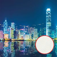 Фреска Ortograf Небоскребы 30811 Фактура флок FLK Флизелин (2,7*2,7) Синий, Город — фото 1, Фрески