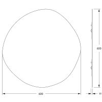 Зеркало Evoform Essence 60х60 BY 0325 с полированной кромкой — фото 5, Зеркала в ванную комнату