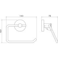 Держатель туалетной бумаги Aquatek Европа AQ4118CR Хром — фото 2, Держатели туалетной бумаги