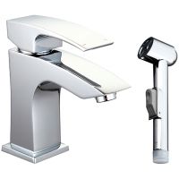 Смеситель для раковины Gappo G07 G1207 с гигиеническим душем Хром — фото 1, Смесители для раковины