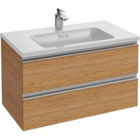 Тумба под раковину Jacob Delafon Vox 80 EB2028-RA-E16 подвесная Ореховое дерево — фото 1, Тумбы под раковину