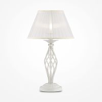 Настольная лампа Maytoni Elegant Grace ARM247-00-G Белая Золото — фото 3, Настольные лампы