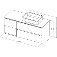 Товар: Тумба под раковину Allen Brau Infinity 120 R 1.21007.PWM подвесная Папирус матовый - фото 18 Тумба под раковину Allen Brau Infinity 120 R 1.21007.PWM подвесная Папирус матовый — фото 18, Тумбы под раковину