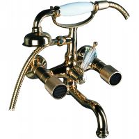 Товар: Смеситель для ванны Boheme Royal Cristal 293-Royal/CRST black Золото - фото 1 Смеситель для ванны Boheme Royal Cristal 293-Royal/CRST black Золото — фото 1, Смесители