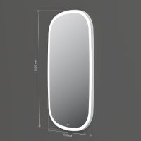 Зеркало AM.PM Func 45 M8FMOX0451WGH с подсветкой с ИК-сенсорным выключателем — фото 8, Зеркала в ванную комнату