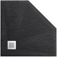 Душевой поддон из искусственного камня Grossman Strong 100x100 GR-S2100100D Графит — фото 2, Душевые поддоны из искусственного камня