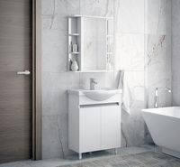 Товар: Тумба под раковину Corozo Джуно 55 SD-00001546 Белая - фото 3 Тумба под раковину Corozo Джуно 55 SD-00001546 Белая — фото 3, Мебель для ванной