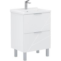 Тумба под раковину Volna Twing 60.2Y tnTWG60.2Y-01 Белая — фото 1, Тумбы под раковину