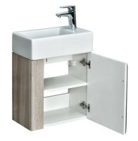 Тумба под раковину Aquaton Вита 45 1A221401VTD70 подвесная Белая Ясень шимо — фото 2, Тумбы под раковину