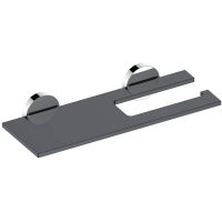 Держатель туалетной бумаги Keuco Edition 90 19073 018000 с полочкой Хром Серый — фото 1, Держатели туалетной бумаги