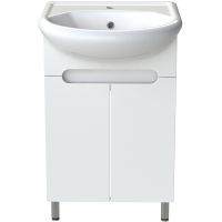 Тумба с раковиной Orange Topline-Rio 55 TR55-01C+RA Белый глянец — фото 1, Тумбы с раковиной