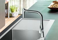 Смеситель для кухни Hansgrohe Metris Select M71 14834000 Хром — фото 4, Смесители для кухни