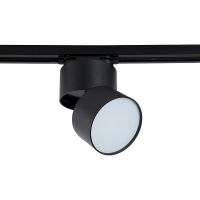 Трековый светильник Crystal Lux CLT 0.31 130 BL Белый Черный — фото 1, Трековые светильники