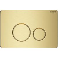 Клавиша смыва Grossman Style 700.K31.05.32M.32M Золото сатиновое — фото 1, Комплектующие для душевого оборудования