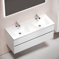 Тумба под раковину Sancos Urban 120 UR120-2W подвесная Белый глянец — фото 4, Мебель для ванной