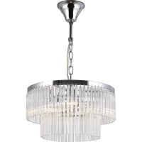 Подвесной светильник Maytoni Neoclassic Colonne MOD093PL-04CH Прозрачный Хром — фото 1, Подвесные светильники