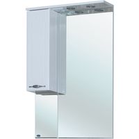 Зеркало со шкафом Bellezza Стелла 65 L 4616010002017 с подсветкой Белое — фото 1, Зеркальные шкафы в ванную