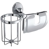 Держатель туалетной бумаги и освежителя Fixsen Europa FX-21809+10 Хром — фото 1, Держатели туалетной бумаги