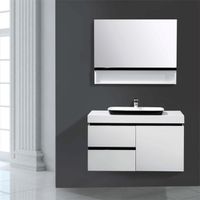 Зеркальный шкаф Orans BC-6019-1000 6019100З Белый Черный — фото 3, Зеркальные шкафы в ванную