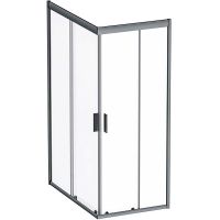 Душевой уголок AM.PM Gem 120х80 W90G-404-120280-BT профиль Черный матовый стекло прозрачное — фото 1, Прямоугольные душевые уголки