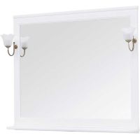 Зеркало Aquanet Валенса New 120 238831 Белое матовое — фото 3, Мебель для ванной