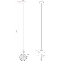 Товар: Подвесной светильник Artelamp Hannah A1916SP-1GO Белый Золото - фото 3 Подвесной светильник Artelamp Hannah A1916SP-1GO Белый Золото — фото 3, Подвесные светильники