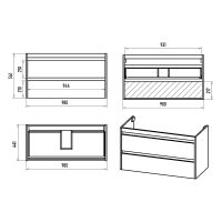 Товар: Тумба с раковиной Brevita Balaton 100 УТ000023726 подвесная Белая матовая Бежевая матовая - фото 8 Тумба с раковиной Brevita Balaton 100 УТ000023726 подвесная Белая матовая Бежевая матовая — фото 8, Мебель для ванной