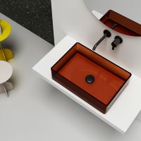 Товар: Раковина-чаша Abber Kristall 60 AT2803Opal Коричневая - фото 4 Раковина-чаша Abber Kristall 60 AT2803Opal Коричневая — фото 4, Раковины накладные