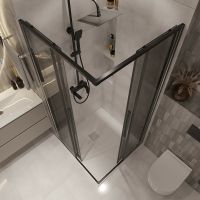 Товар: Душевой уголок Niagara Nova 90х90 NG-2823-34BLACK профиль Черный матовый стекло тонированное - фото 5 Душевой уголок Niagara Nova 90х90 NG-2823-34BLACK профиль Черный матовый стекло тонированное — фото 5, Душевые уголки