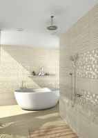 Керамогранит Beryoza Ceramica (Береза керамика) Травертин GP глазурованный кремовый 50x50 см — фото 2, Керамическая плитка