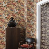 Обои RASCH Kimono 409345 Винил на флизелине (0,53*10,05) Разноцветный, Птицы — фото 2, Обои для стен