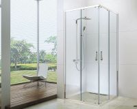 Душевой уголок Berges Solo S 100х100 061121 профиль Хром сильвер стекло прозрачное — фото 2, Душевые уголки