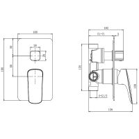 Товар: Смеситель для душа Aquatek Вега AQ1046CR Хром - фото 2 Смеситель для душа Aquatek Вега AQ1046CR Хром — фото 2, Смеситель для душа