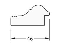 Зеркало Evoform Definite 48х38 BY 1344 в багетной раме - Бусы золотые 46 мм — фото 5, Мебель для ванной