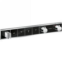 Смеситель для душа Hansgrohe RainSelect 15357600 с термостатом Черный Хром — фото 1, Смеситель для душа