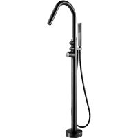 Смеситель для ванны Black&White Universe U7752GM 7752GM Gun Metal — фото 1, Смесители