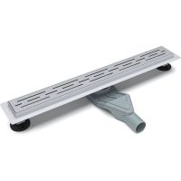 Душевой лоток Esbano Combi 80 C-RAIN-80MC ESTRCOMRAIN80MC с решеткой Хром матовый — фото 1, Душевые лотки