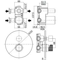 Товар: Смеситель для душа Paffoni Jo JO018NO Черный матовый - фото 2 Смеситель для душа Paffoni Jo JO018NO Черный матовый — фото 2, Смеситель для душа